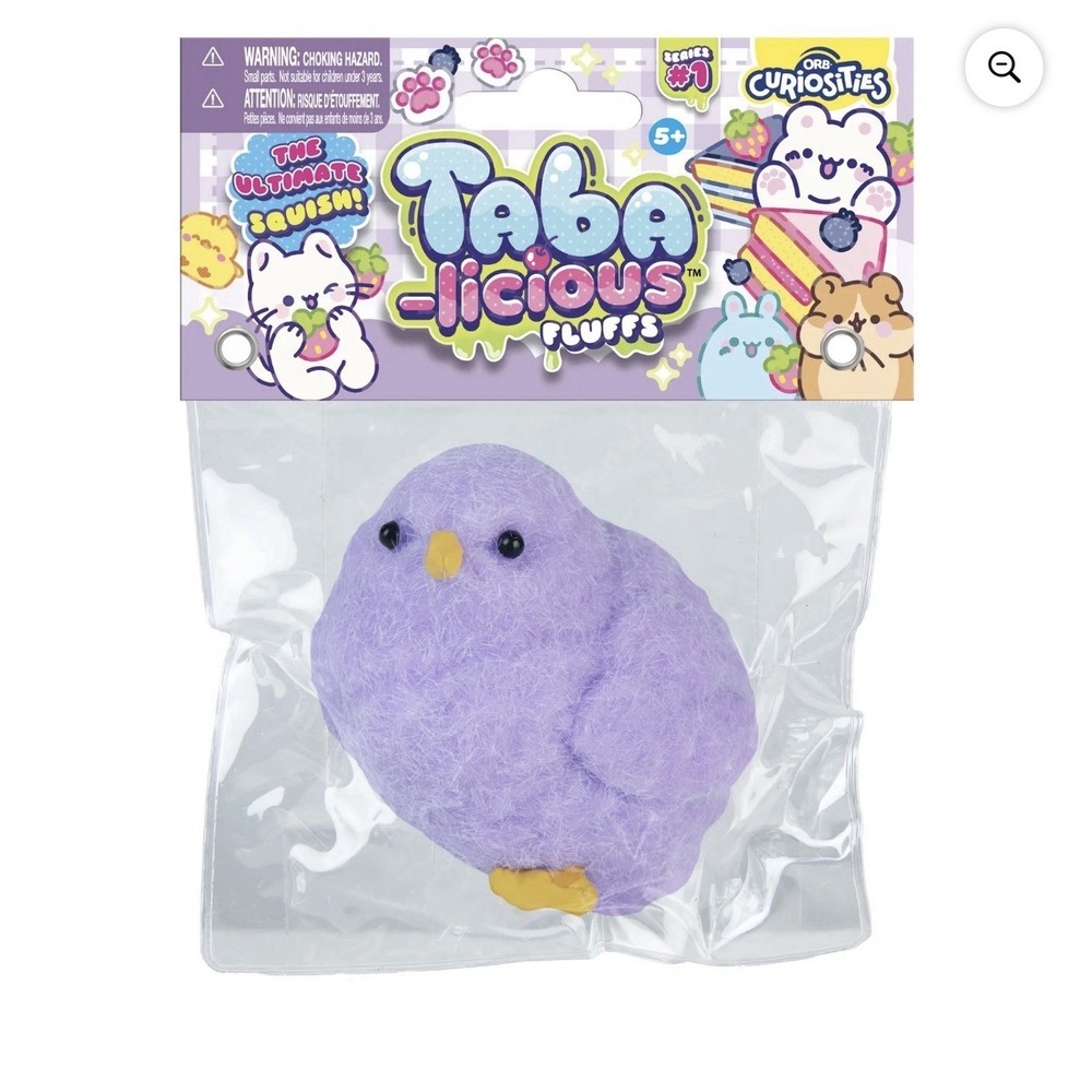 Orb Tabalicious fluffies purple bird Squishy NEW